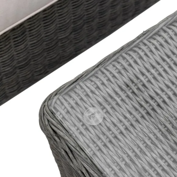 Corner Outdoor Lounge Set - Grey, Rattan