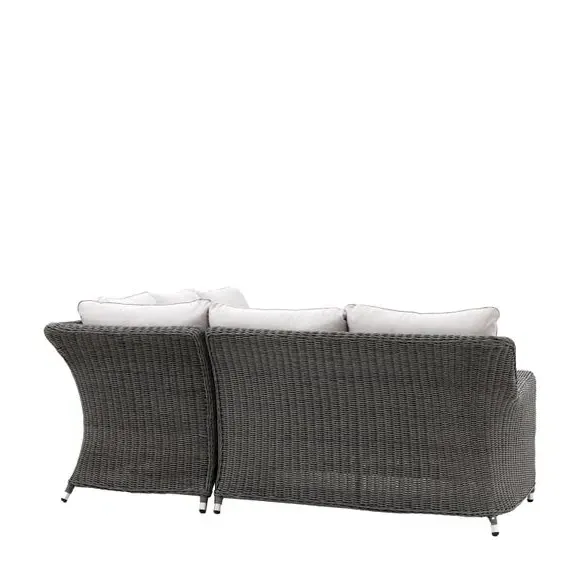 Corner Outdoor Lounge Set - Grey, Rattan