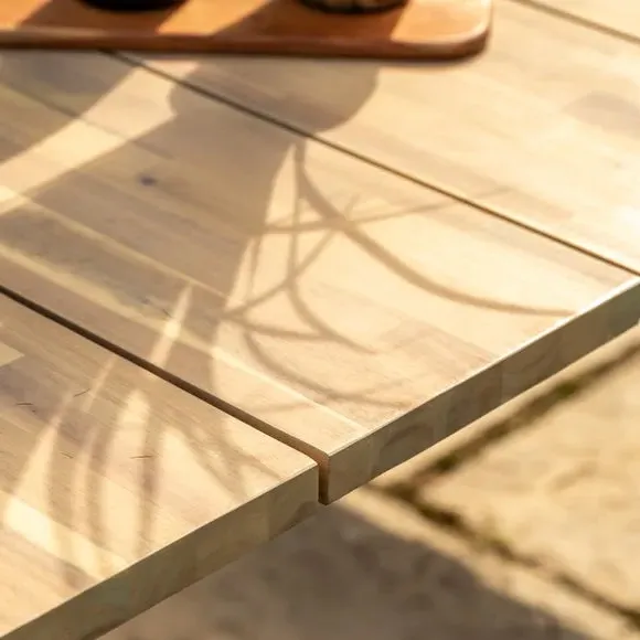 Dining Table Industrial Style - Natural, Acacia