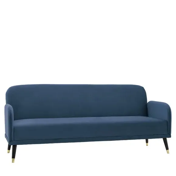 Double Sofa Bed with Storage - Cyan, Fabric
