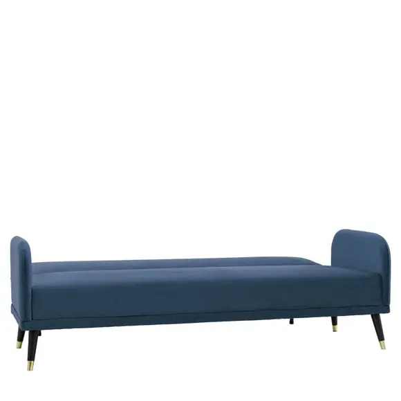 Double Sofa Bed with Storage - Cyan, Fabric