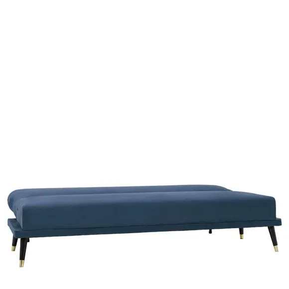Double Sofa Bed with Storage - Cyan, Fabric
