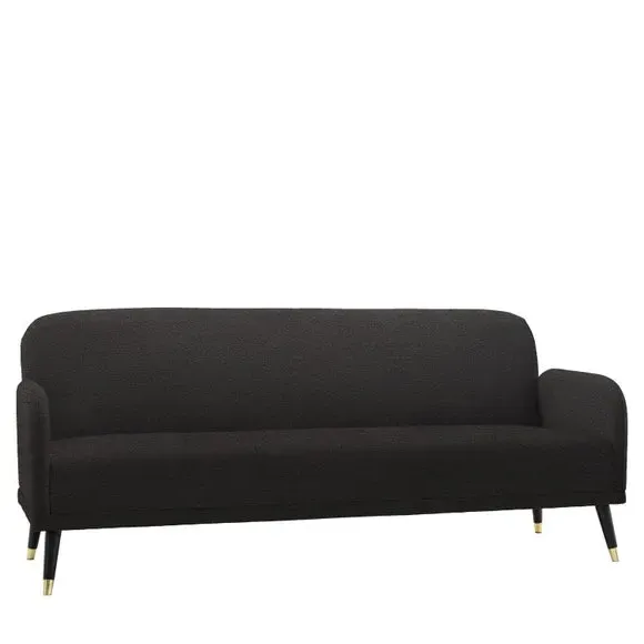 Double Sofa Bed with Storage - Dark Grey, Fabric