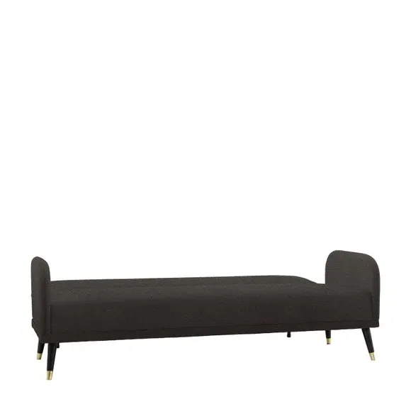 Double Sofa Bed with Storage - Dark Grey, Fabric