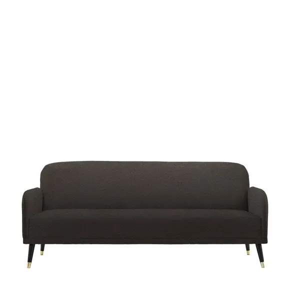 Double Sofa Bed with Storage - Dark Grey, Fabric