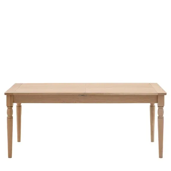 Extendable Dining Table 6-10 Seater - Natural, Oak