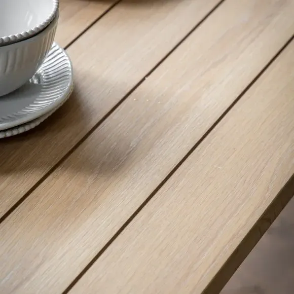 Extendable Dining Table 6-10 Seater - Taupe, Oak