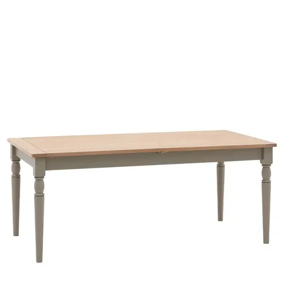 Extendable Dining Table 6-10 Seater - Taupe, Oak