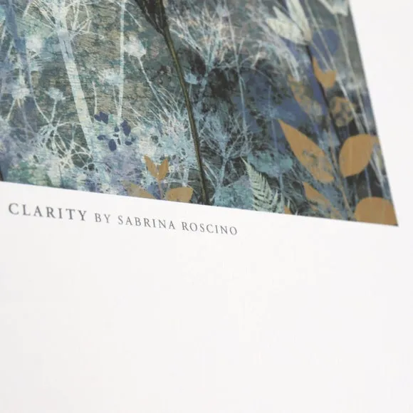 Floral Framed Print - Grey