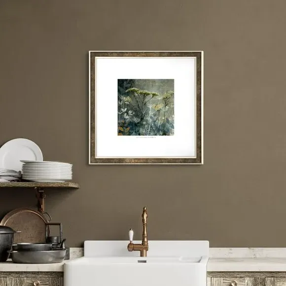 Floral Framed Print - Grey image