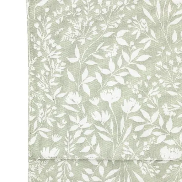 Floral Table Runner - Sage, Cotton