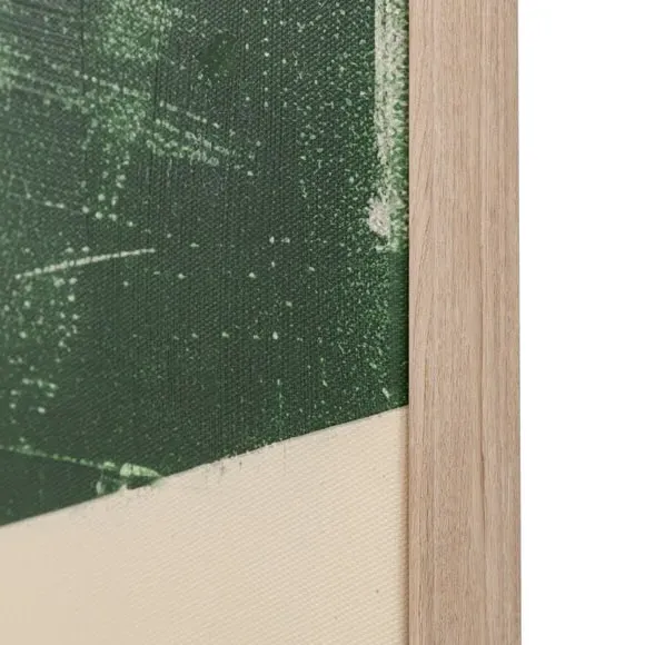 Framed Canvas Abstract Art - Green, Canvas