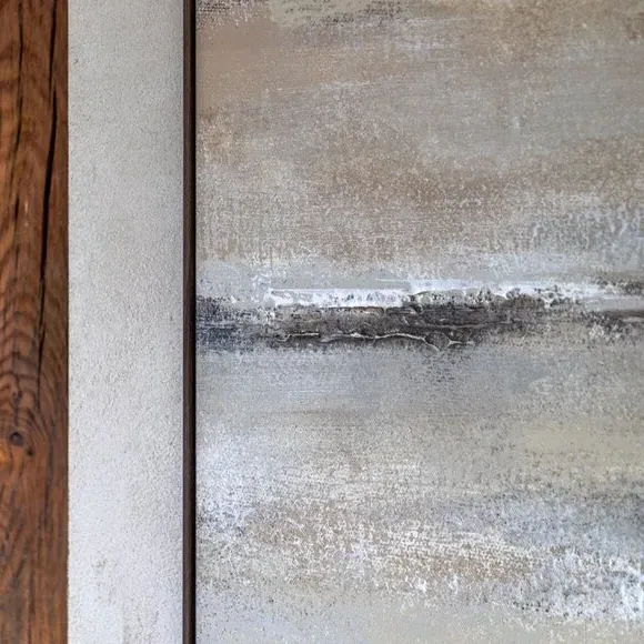 Framed Canvas Abstract Art - Natural, Canvas