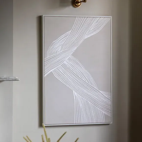 Framed Canvas Abstract Art - Natural, Textured image