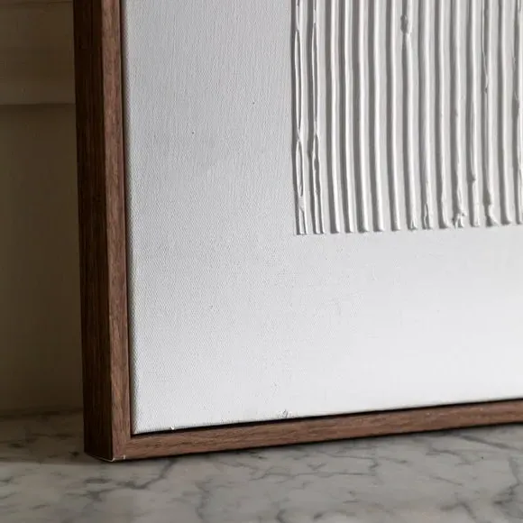 Framed Canvas Art - Natural, Textured Finish