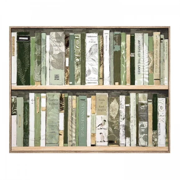 Framed Canvas Print - Green, Natural