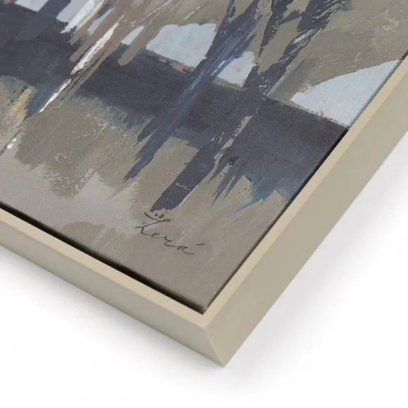 Framed Canvas Wall Art - Brown, Canvas