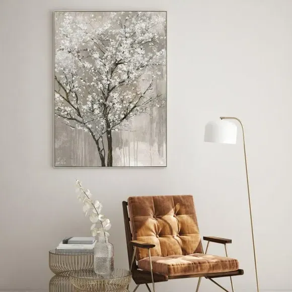 Framed Canvas Wall Art - Gold Frame image