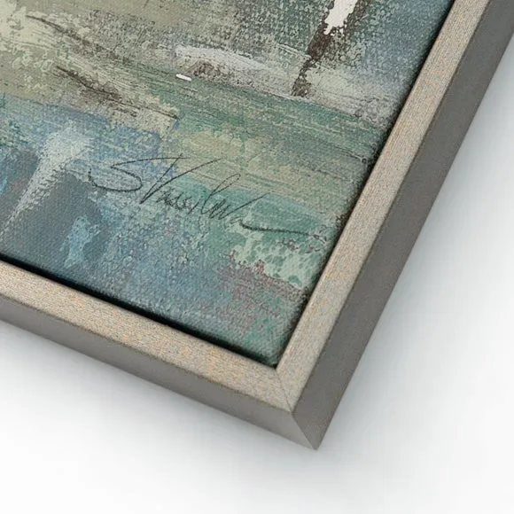 Framed Canvas Wall Art - Green, Canvas