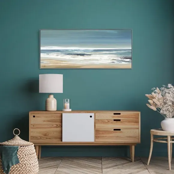 Framed Canvas Wall Art - Grey image