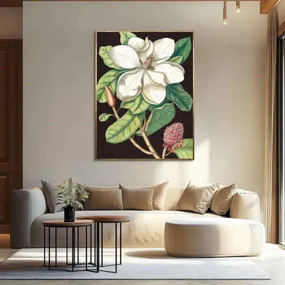Framed Canvas Wall Art - Multicolor, Botanical