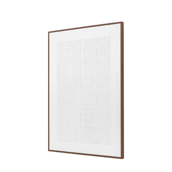 Framed Canvas with Textured Finish - Natural