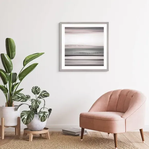 Framed Print Coastal Design - Multicolor image