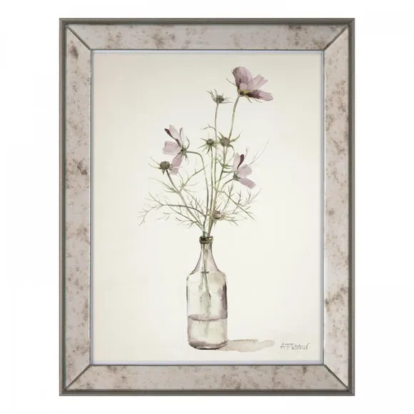 Framed Print Floral Design - Natural image