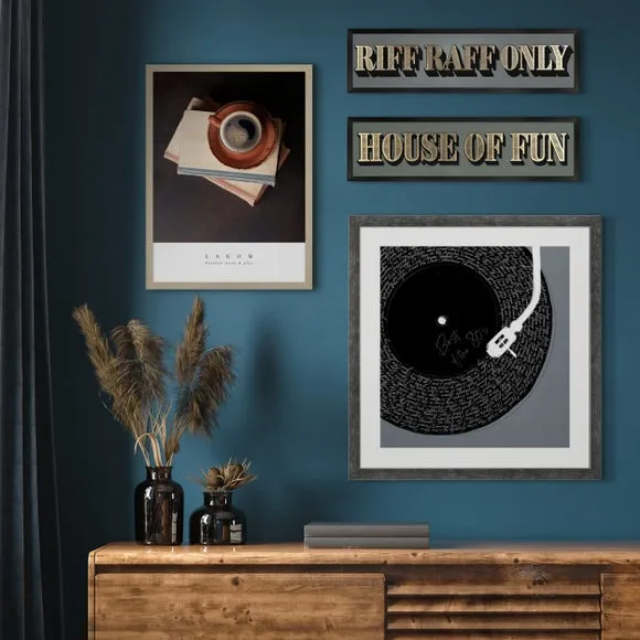 Framed Print House of Fun - Black