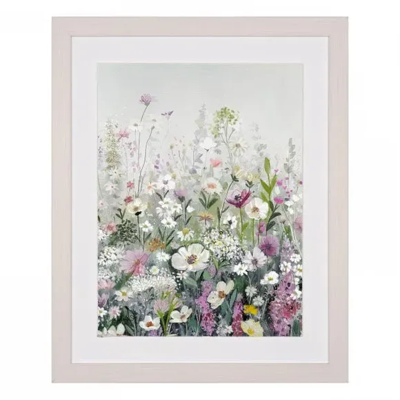 Framed Print Spring Wildflowers - Multicolor image