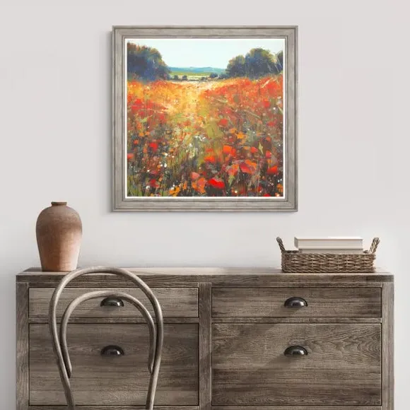 Framed Print with Border Mount - Multicolor
