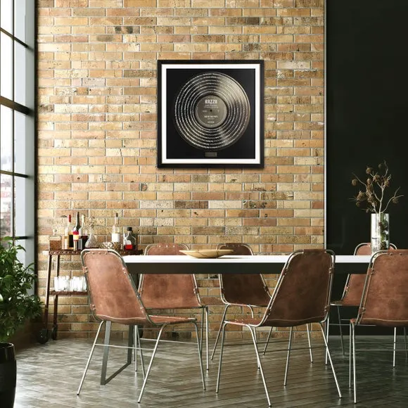 Framed Print with Metallic Detail - Black image