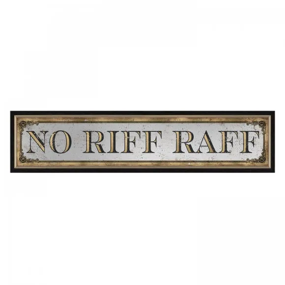 Framed Typography Mirror Wall Art - Gold