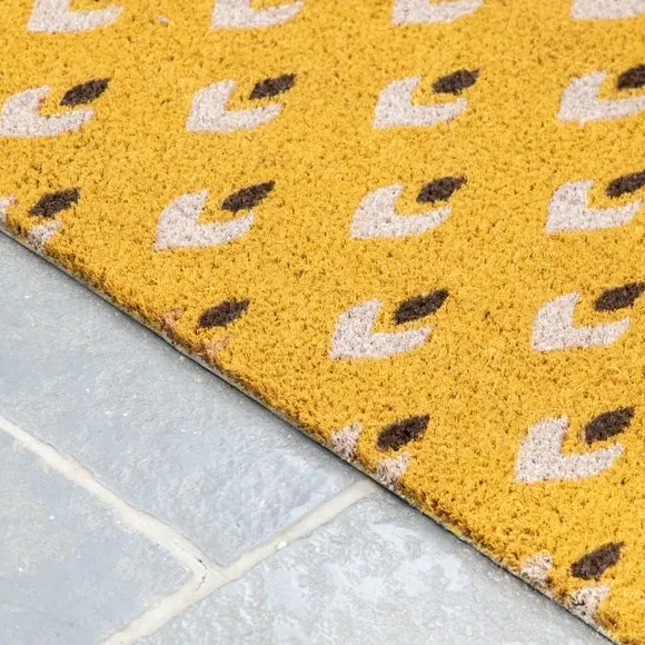 Geo Design Doormat - Yellow, Coir