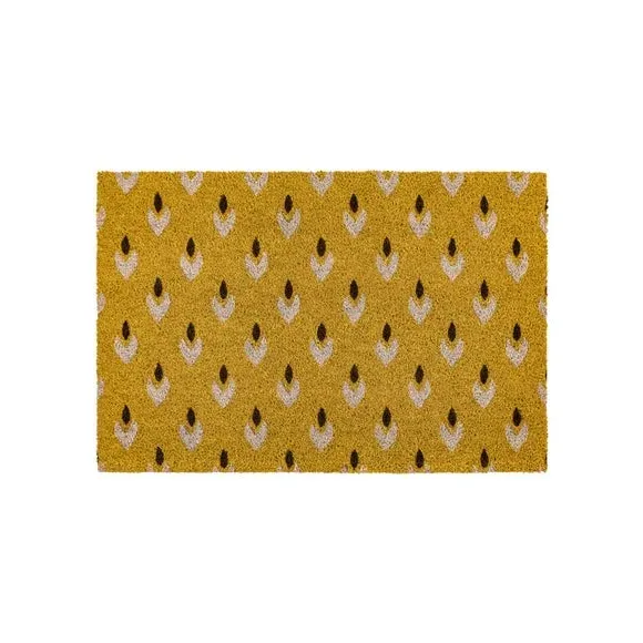 Geo Design Doormat - Yellow, Coir