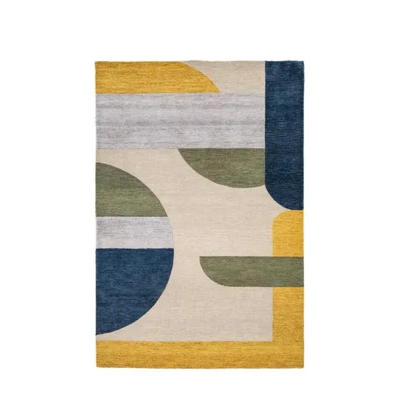 Geometric Wool Rug - Multi, Wool image