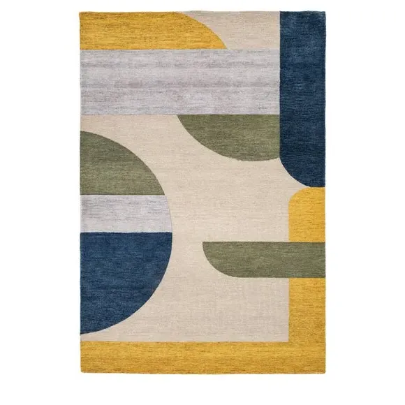 Geometric Wool Rug - Multi, Wool