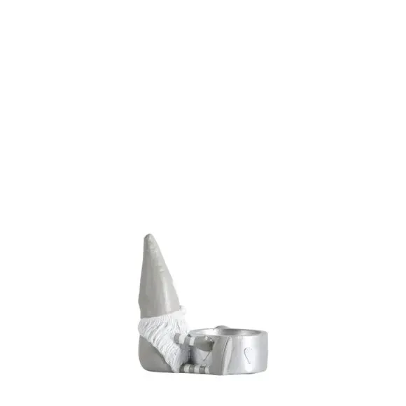 Gnome Tealight Holder - Grey