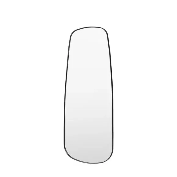 Irregular Full Length Leaner Mirror - Black