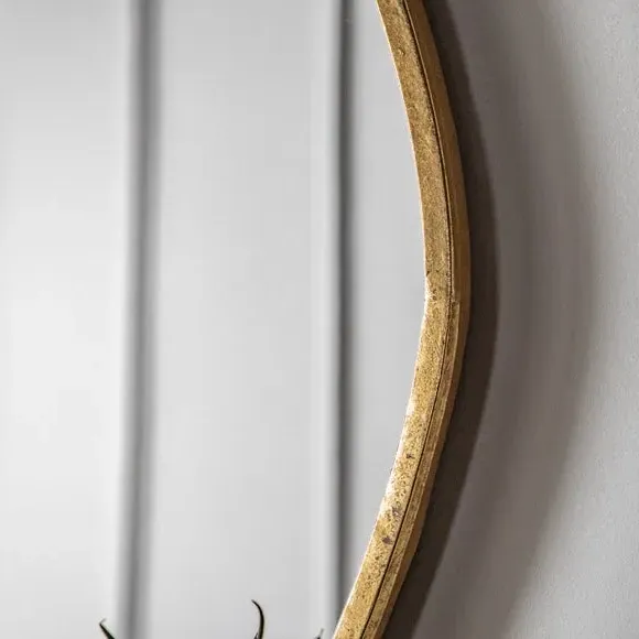 Irregular Wall Mirror - Gold Frame
