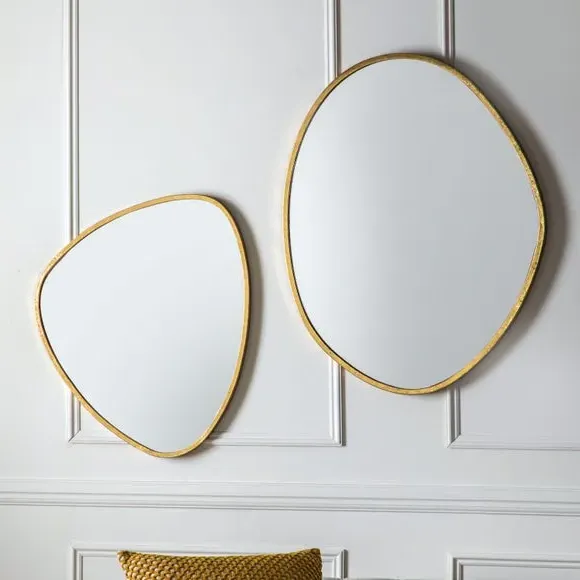 Irregular Wall Mirror - Gold Frame image