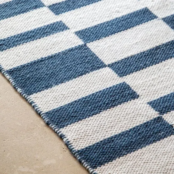 Jacquard Rug - Blue