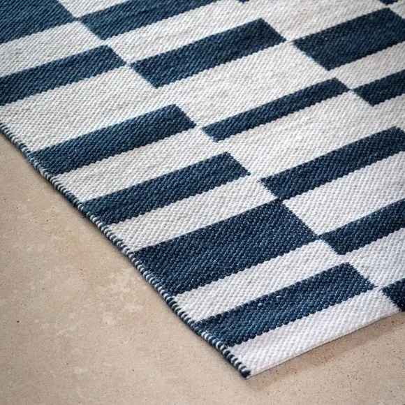 Jacquard Rug - Blue
