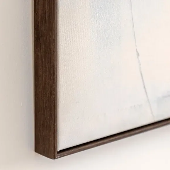 Large Abstract Framed Canvas - Brown
