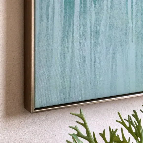 Large Framed Canvas Abstract Art - Blue, Canvas