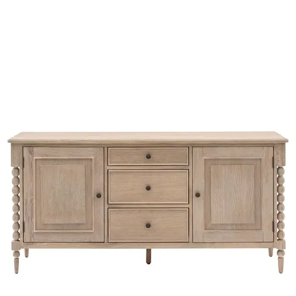 Large Sideboard with Bobbin Legs - Natural, Oak