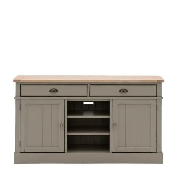Large Sideboard with Drawers - Taupe, Oak
