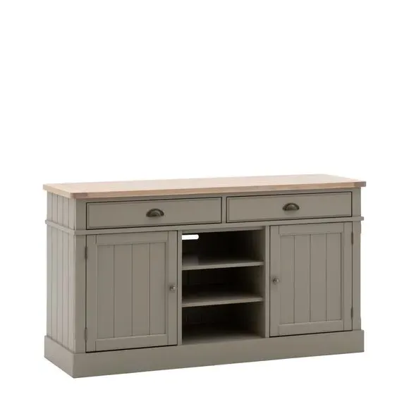 Large Sideboard with Drawers - Taupe, Oak