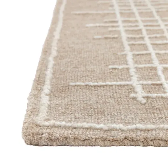 Linear Tufted Rug - Cedar, Wool Blend