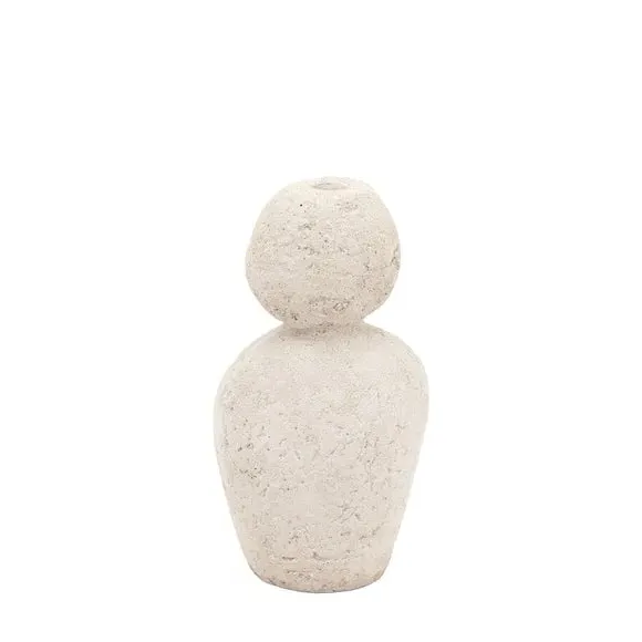 Medium Candle Holder - Natural, Ceramic